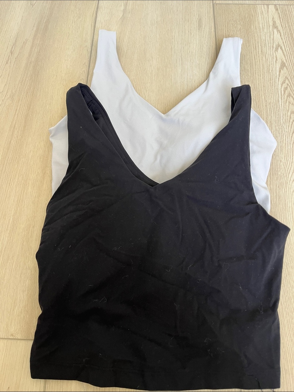 Bundle of 2 Athleta Vneck Sports Bras.